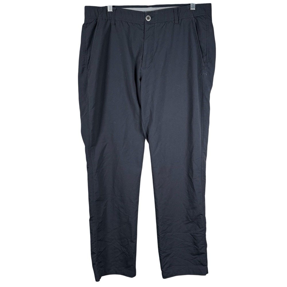 Under Armour Match Play Golf Pants Mens 36/30 Black Performance Stretch Golf